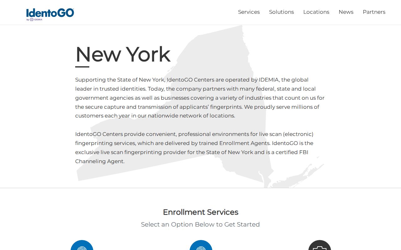 Montgomery County criminal history New York IdentoGO locations